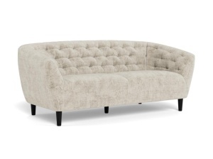 Canapea bej/negru din textil pentru 3 persoane Ria Quiet Object