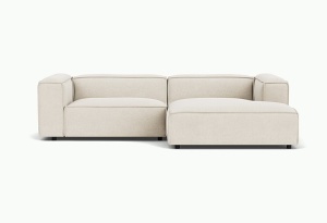 Canapea cu colt bej din textil 279 cm Dunbar Right Soil Natural - 01 FEST