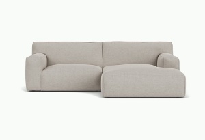 Canapea cu colt gri din textil 240 cm Clay S Right Sydney -22 FEST