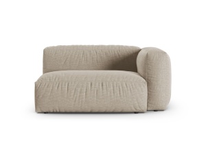 Canapea cu colt modulara bej deschis din textil pentru 1 persoana Martina 160 Right XL Micadoni