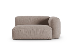 Canapea cu colt modulara bej inchis din textil pentru 1 persoana Martina 160 Right XL Micadoni
