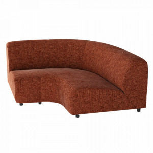 Canapea cu colt modulara maro ruginie din poliester 183 cm Fabric Pols Potten