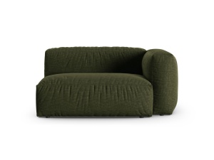 Canapea cu colt modulara verde din textil pentru 1 persoana Martina 160 Right XL Micadoni