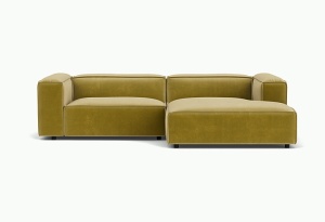 Canapea cu colt verde fistic din textil 279 cm Dunbar Right Royal Pistache - 52 FEST
