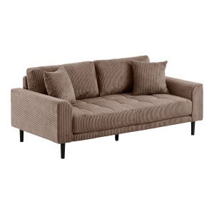 Canapea din textil maro pentru 2,5 persoane Lido House Nordic