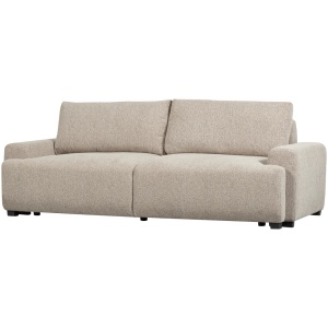 Canapea extensibila crem din textil pentru 3 persoane Night & Day Woood