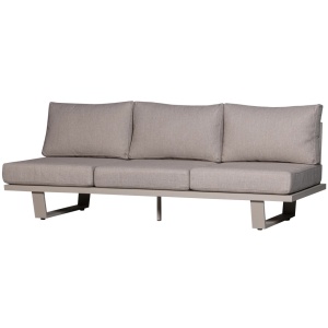 Canapea exterior din textil bej nisipiu pentru 3 persoane Bear Woood
