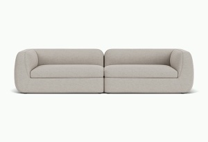 Canapea gri din textil pentru 3 persoane Bowie Sydney -22 FEST