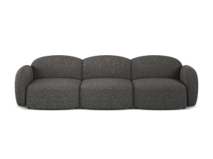 Canapea gri inchis din textil pentru 3 persoane Blair Eden Micadoni