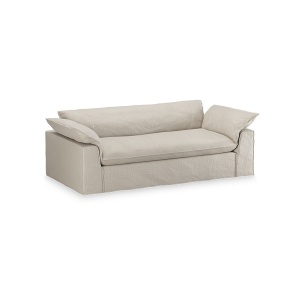Canapea ivorie din textil pentru 3 persoane Nomad Pure HKliving
