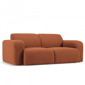 Canapea maro din textil pentru 2 persoane Molino Boucle Micadoni