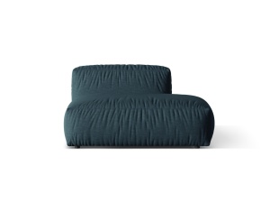 Canapea modulara albastra din textil pentru 2 persoane Martina Wave Micadoni