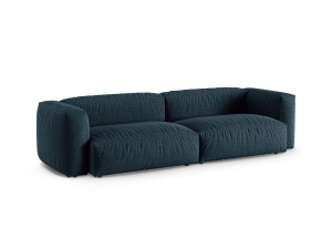 Canapea modulara albastru jeans din textil pentru 4 persoane Martina XL Micadoni