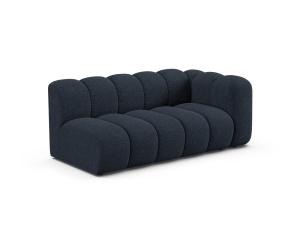 Canapea modulara albastru navy din textil pentru 3 persoane Lupine Chenille Right Micadoni
