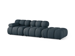 Canapea modulara albastru petrol din textil pentru 4 persoane Bellis Liberty Left Micadoni