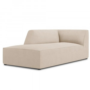 Canapea modulara crem din textil pentru 2 persoane Ruby Left Micadoni