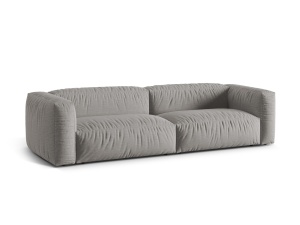 Canapea modulara gri deschis din textil pentru 4 persoane Martina Boston Micadoni