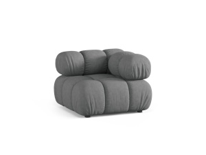 Canapea modulara gri din textil pentru 1 persoana Bellis Corner Liberty Micadoni