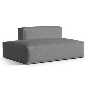 Canapea modulara gri din textil pentru 3 persoane Nuria Structural Micadoni