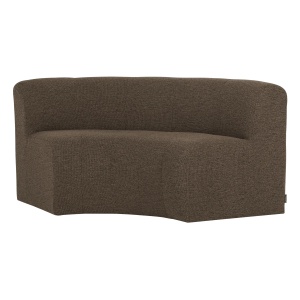 Canapea modulara maro din textil 152 cm Mojo Boucle Round Woood