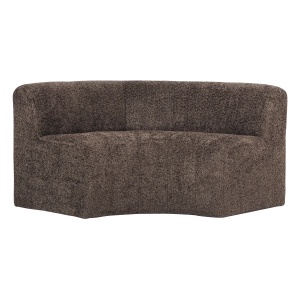 Canapea modulara maro din textil 152 cm Mojo Chenille Round Woood