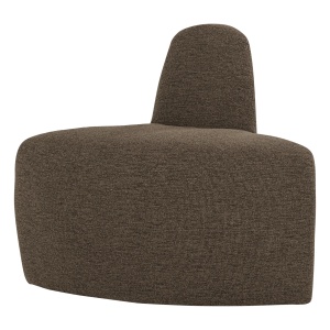 Canapea modulara maro din textil 76 cm Mojo Boucle Corner Woood
