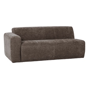 Canapea modulara maro din textil pentru 2 persoane Mojo Base Woolly Left Woood