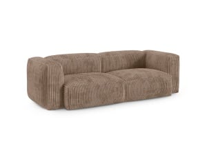 Canapea modulara maro din textil pentru 3 persoane Martina XL Corduroy Micadoni