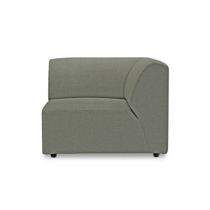 Canapea modulara verde army din textil 94 cm Jax Right HKliving