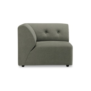 Canapea modulara verde army din textil 94 cm Vint Left HKliving