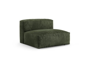 Canapea modulara verde din catifea pentru 1 persoana Martina XL Micadoni