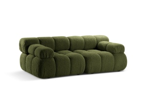 Canapea modulara verde din textil pentru 2 persoane Bellis Boucle Micadoni