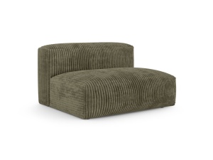 Canapea modulara verde muschi din textil pentru 1 persoana Martina Corduroy 132 XL Micadoni