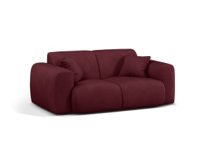Canapea rosu bordo din textil pentru 2 persoane Molino Chenile Micadoni