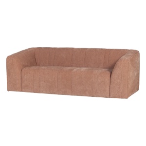 Canapea roz deschis din textil pentru 2 persoane Omaire Woood