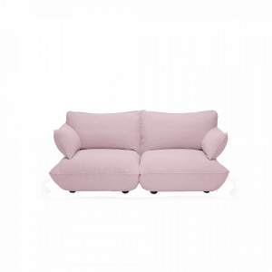 Canapea roz din poliester si metal Sumo Medium Fatboy