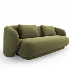 Canapea verde deschis din catifea pentru 2 persoane Camden Cosmopolitan Design