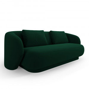 Canapea verde din catifea pentru 2 persoane Camden Cosmopolitan Design