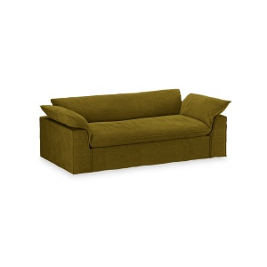 Canapea verde oliv din catifea pentru 3 persoane Nomad Royal HKliving
