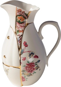 Carafa multicolora din ceramica 19x26 cm Kintsugi Seletti