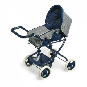 Carucior pentru papusi din textil si metal Marine Small Foot
