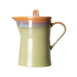 Ceainic multicolor din ceramica 11x18 cm 70s HK Living