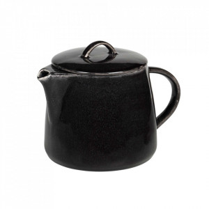 Ceainic negru din ceramica 1 L Nordic Coal Broste Copenhagen