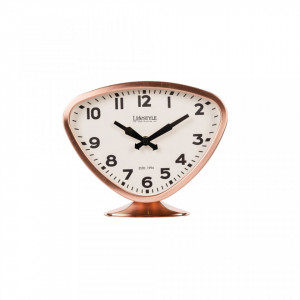 Ceas de masa din fier si PVC 19x23 cm Reina LifeStyle Home Collection