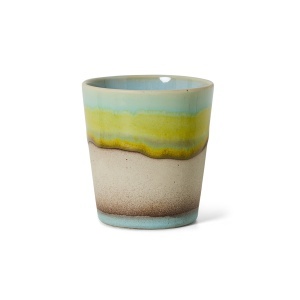 Ceasca multicolora din ceramica 200 ml 70s ceramics Glint HKliving