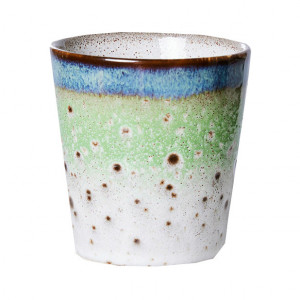 Ceasca multicolora din ceramica 230 ml Comet 70s HKliving