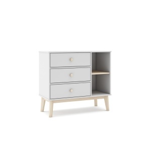 Comoda alba din lemn 90 cm Esteban The Home Collection