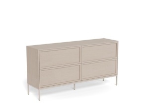Comoda gri din metal 157 cm Palmdale Quiet Object