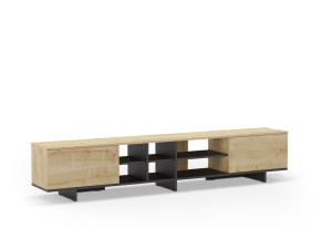 Comoda TV alba/neagra din metal 230 cm Cequoia The Home Collection