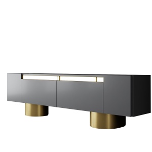 Comoda TV aurie/gri antracit 180 cm Bohem The Home Collection